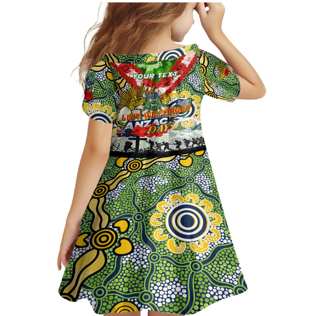 Personalised Raiders ANZAC Day Family Matching Mermaid Dress and Hawaiian Shirt Aboriginal Rising Sun