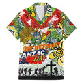 Personalised Raiders ANZAC Day Family Matching Mermaid Dress and Hawaiian Shirt Aboriginal Rising Sun