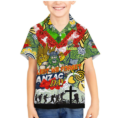 Personalised Raiders ANZAC Day Family Matching Mermaid Dress and Hawaiian Shirt Aboriginal Rising Sun