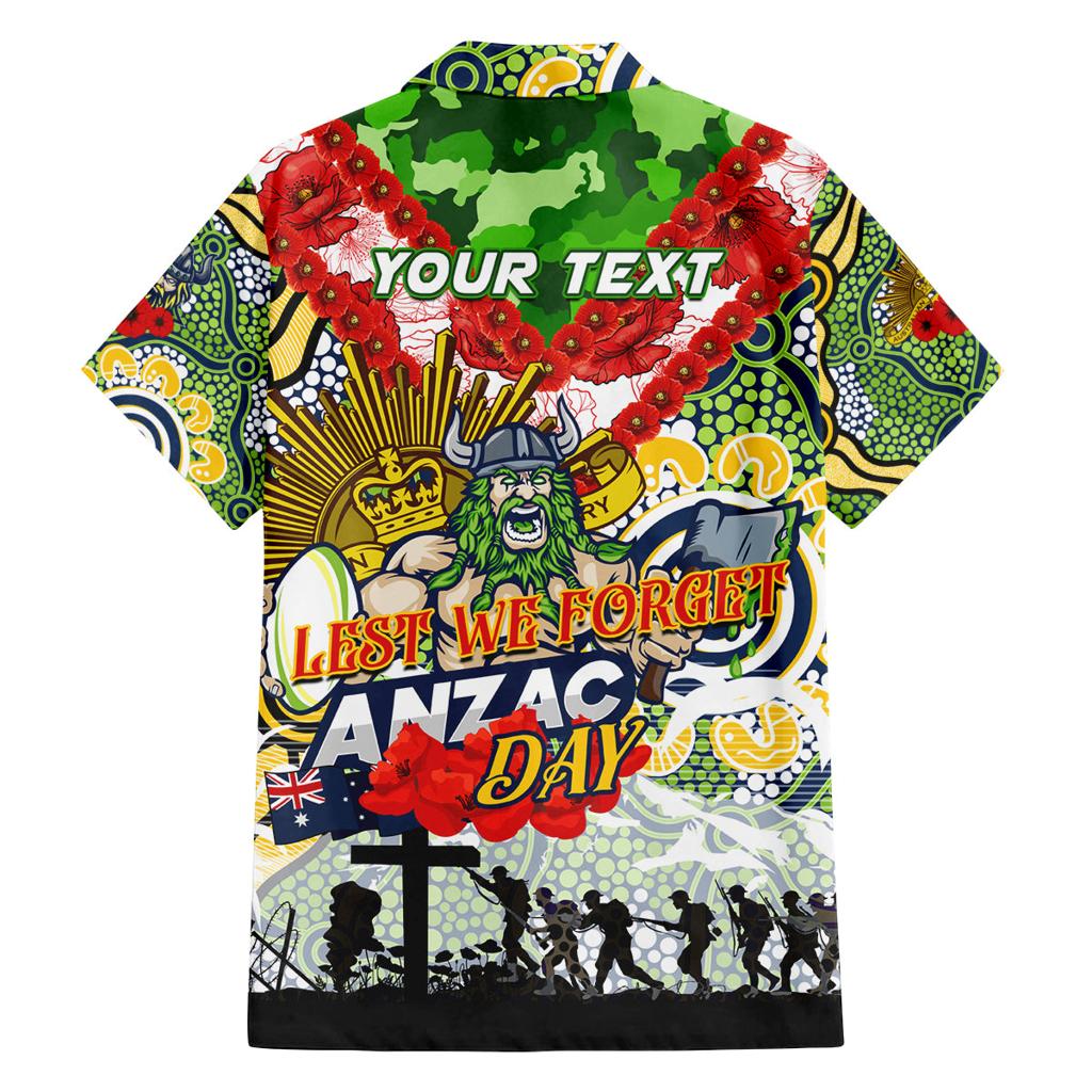 Personalised Raiders ANZAC Day Family Matching Summer Maxi Dress and Hawaiian Shirt Aboriginal Rising Sun