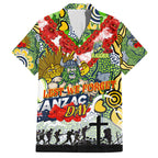 Personalised Raiders ANZAC Day Hawaiian Shirt Aboriginal Rising Sun