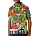 Personalised Raiders ANZAC Day Kid Polo Shirt Aboriginal Rising Sun