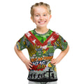 Personalised Raiders ANZAC Day Kid T Shirt Aboriginal Rising Sun