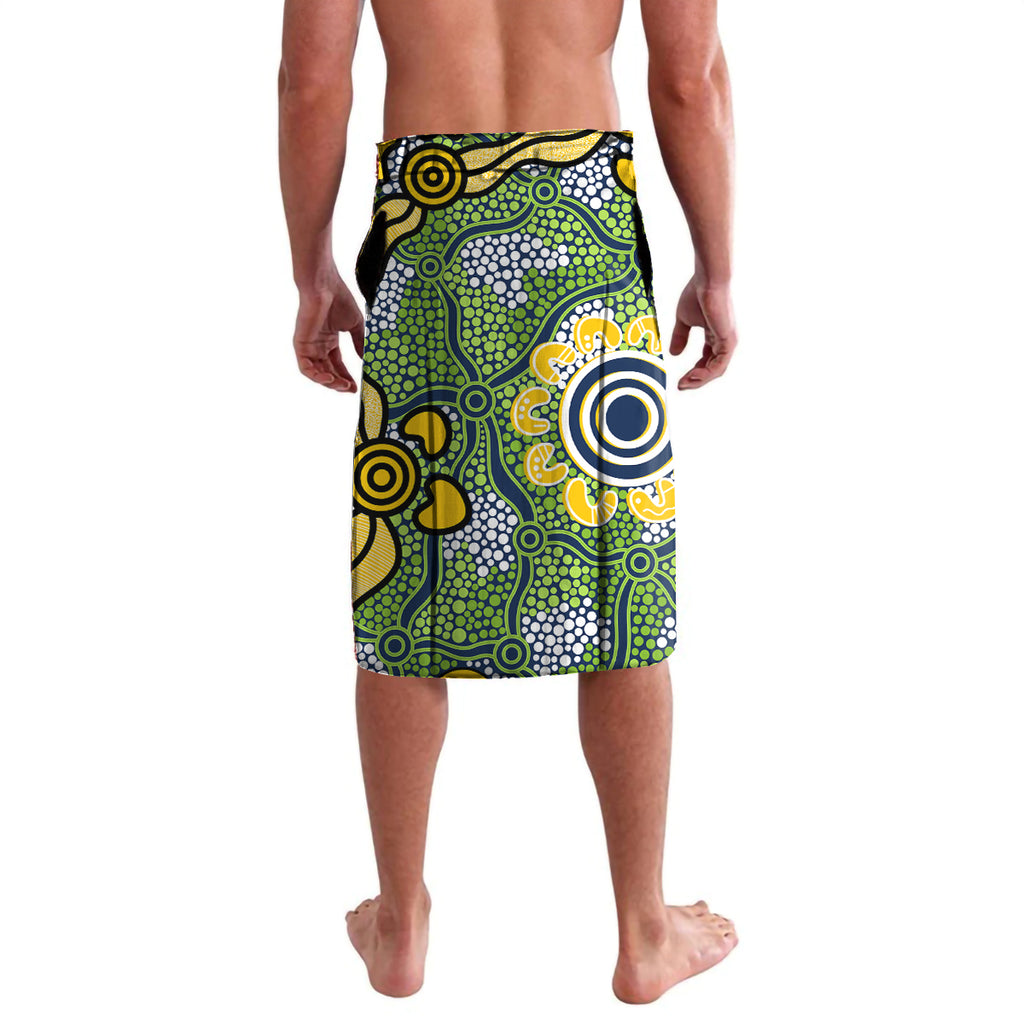 Personalised Raiders ANZAC Day Lavalava Aboriginal Rising Sun
