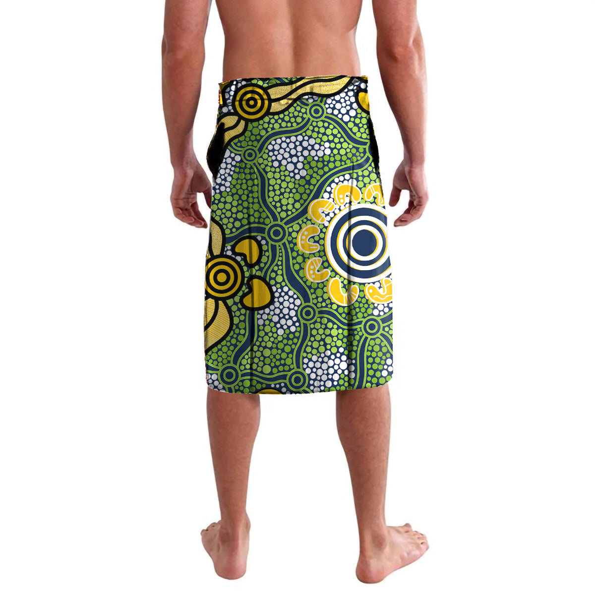 Personalised Raiders ANZAC Day Lavalava Aboriginal Rising Sun