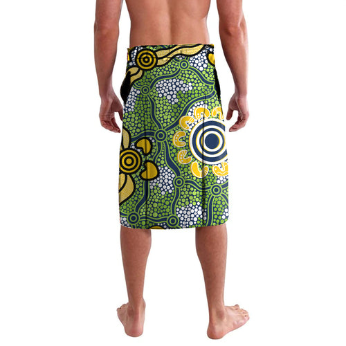 Personalised Raiders ANZAC Day Lavalava Aboriginal Rising Sun