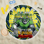 Custom NAIDOC Week 2024 Raiders Beach Blanket Mascot Rugby DT02