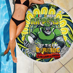 Custom NAIDOC Week 2024 Raiders Beach Blanket Mascot Rugby DT02