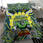 Custom NAIDOC Week 2024 Raiders Bedding Set Mascot Rugby DT02
