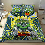Custom NAIDOC Week 2024 Raiders Bedding Set Mascot Rugby DT02