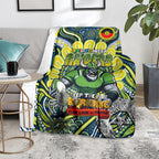 Custom NAIDOC Week 2024 Raiders Blanket Mascot Rugby DT02