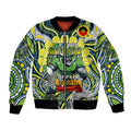 Custom NAIDOC Week 2024 Raiders Bomber Jacket Mascot Rugby DT02