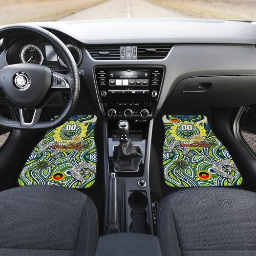 Custom NAIDOC Week 2024 Raiders Car Mats Mascot Rugby DT02