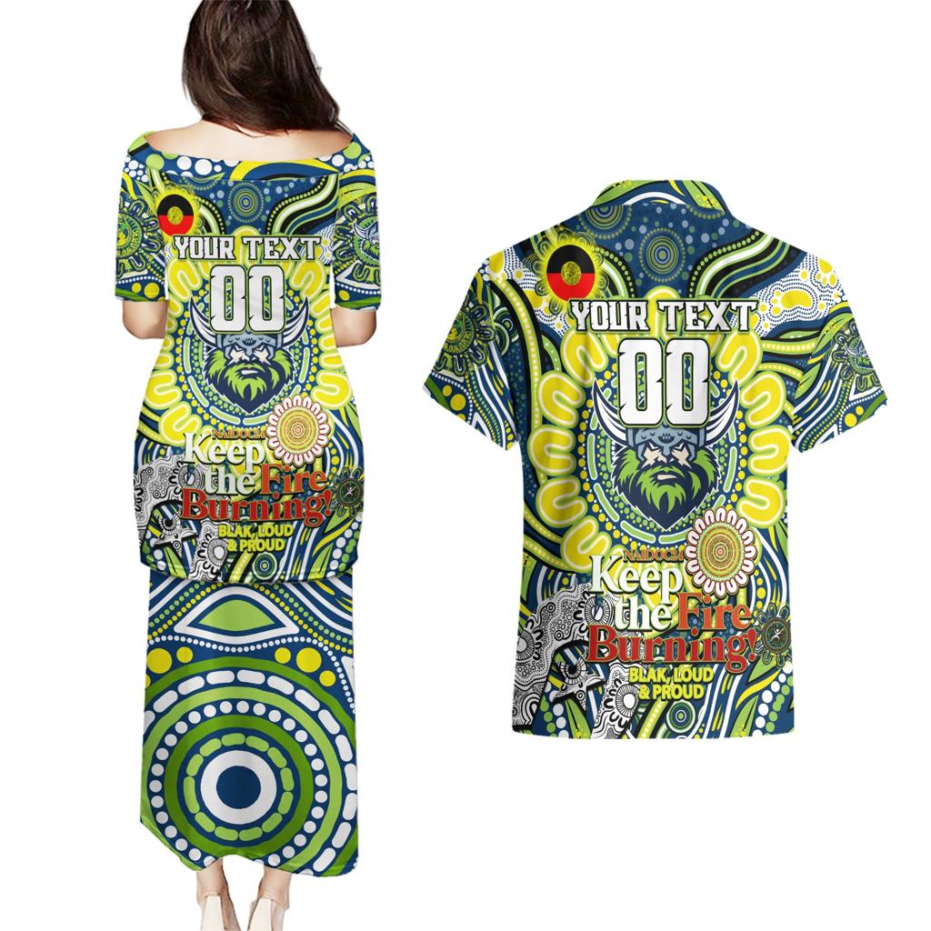 Custom NAIDOC Week 2024 Raiders Couples Matching Puletasi and Hawaiian Shirt Mascot Rugby DT02
