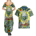 Custom NAIDOC Week 2024 Raiders Couples Matching Summer Maxi Dress and Hawaiian Shirt Mascot Rugby DT02