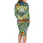 Custom NAIDOC Week 2024 Raiders Family Matching Long Sleeve Bodycon Dress and Hawaiian Shirt Mascot Rugby DT02
