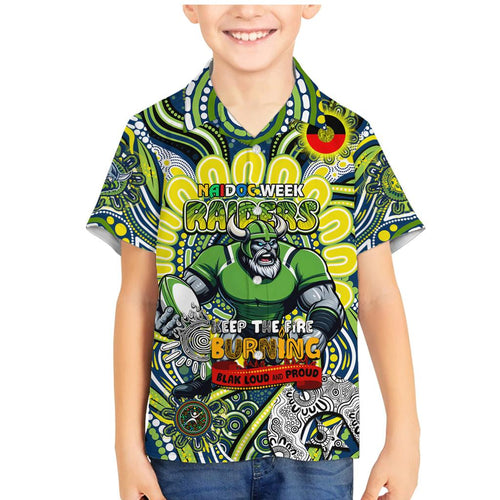 Custom NAIDOC Week 2024 Raiders Family Matching Mermaid Dress and Hawaiian Shirt Mascot Rugby DT02
