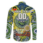 Custom NAIDOC Week 2024 Raiders Family Matching Off Shoulder Short Dress and Hawaiian Shirt Mascot Rugby DT02