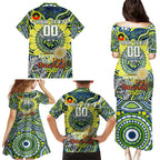 Custom NAIDOC Week 2024 Raiders Family Matching Puletasi and Hawaiian Shirt Mascot Rugby DT02