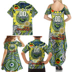Custom NAIDOC Week 2024 Raiders Family Matching Summer Maxi Dress and Hawaiian Shirt Mascot Rugby DT02