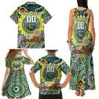 Custom NAIDOC Week 2024 Raiders Family Matching Tank Maxi Dress and Hawaiian Shirt Mascot Rugby DT02