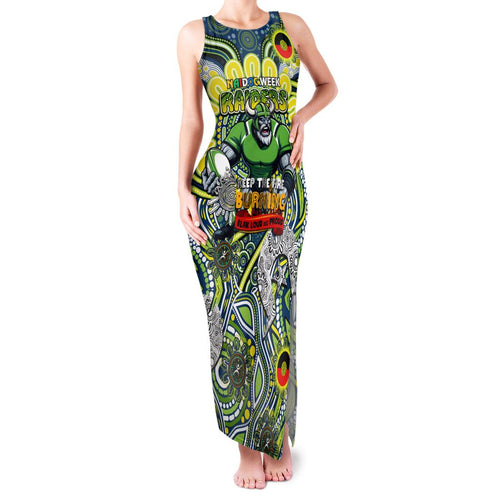 Custom NAIDOC Week 2024 Raiders Family Matching Tank Maxi Dress and Hawaiian Shirt Mascot Rugby DT02