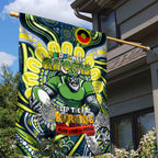 Custom NAIDOC Week 2024 Raiders Garden Flag Mascot Rugby DT02