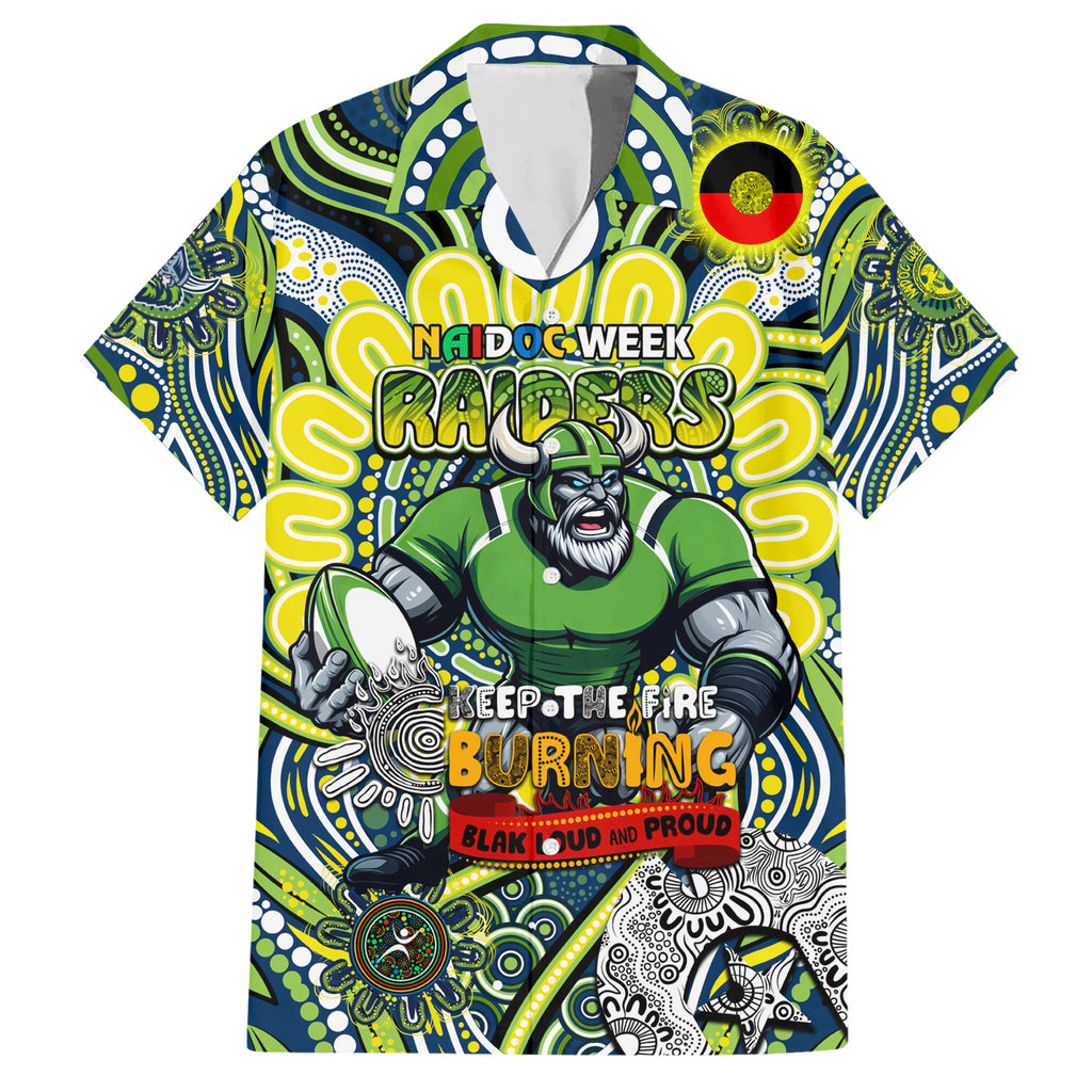 Custom NAIDOC Week 2024 Raiders Hawaiian Shirt Mascot Rugby DT02