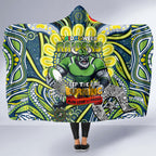 Custom NAIDOC Week 2024 Raiders Hooded Blanket Mascot Rugby DT02