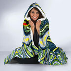 Custom NAIDOC Week 2024 Raiders Hooded Blanket Mascot Rugby DT02