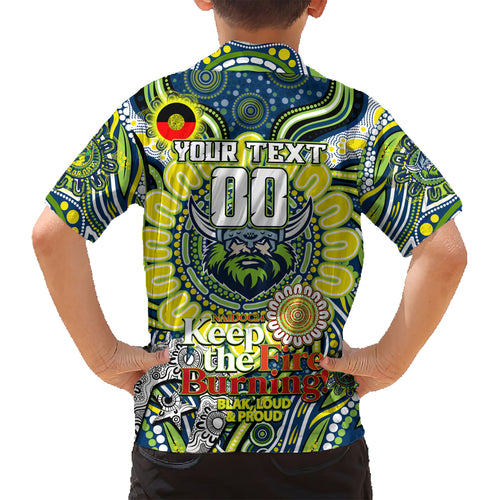 Custom NAIDOC Week 2024 Raiders Kid Hawaiian Shirt Mascot Rugby DT02