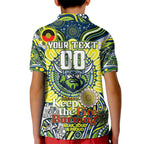 Custom NAIDOC Week 2024 Raiders Kid Polo Shirt Mascot Rugby DT02