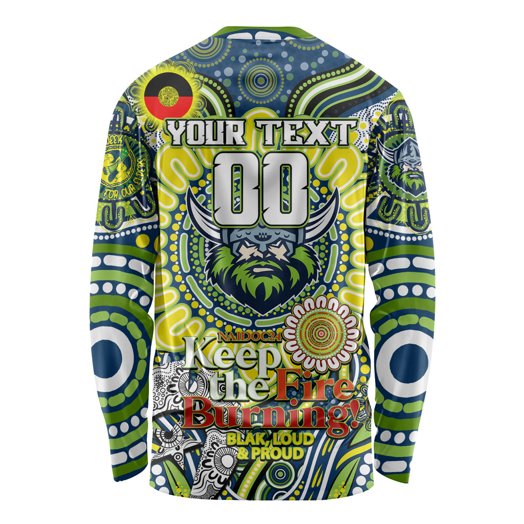 Custom NAIDOC Week 2024 Raiders Long Sleeve Shirt Mascot Rugby DT02