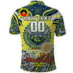 Custom NAIDOC Week 2024 Raiders Polo Shirt Mascot Rugby DT02