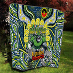 Custom NAIDOC Week 2024 Raiders Quilt Mascot Rugby DT02