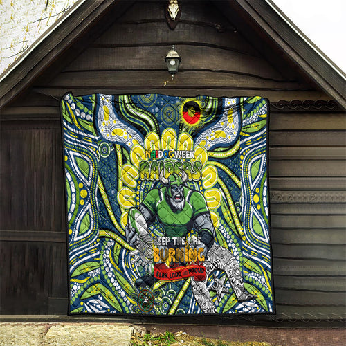 Custom NAIDOC Week 2024 Raiders Quilt Mascot Rugby DT02