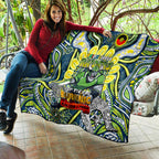 Custom NAIDOC Week 2024 Raiders Quilt Mascot Rugby DT02