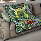 Custom NAIDOC Week 2024 Raiders Quilt Mascot Rugby DT02