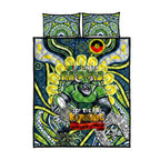 Custom NAIDOC Week 2024 Raiders Quilt Bed Set Mascot Rugby DT02