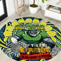 Custom NAIDOC Week 2024 Raiders Round Carpet Mascot Rugby DT02
