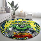 Custom NAIDOC Week 2024 Raiders Round Carpet Mascot Rugby DT02