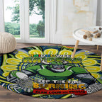 Custom NAIDOC Week 2024 Raiders Round Carpet Mascot Rugby DT02