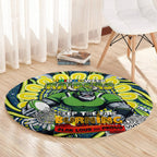 Custom NAIDOC Week 2024 Raiders Round Carpet Mascot Rugby DT02