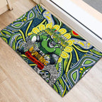 Custom NAIDOC Week 2024 Raiders Rubber Doormat Mascot Rugby DT02