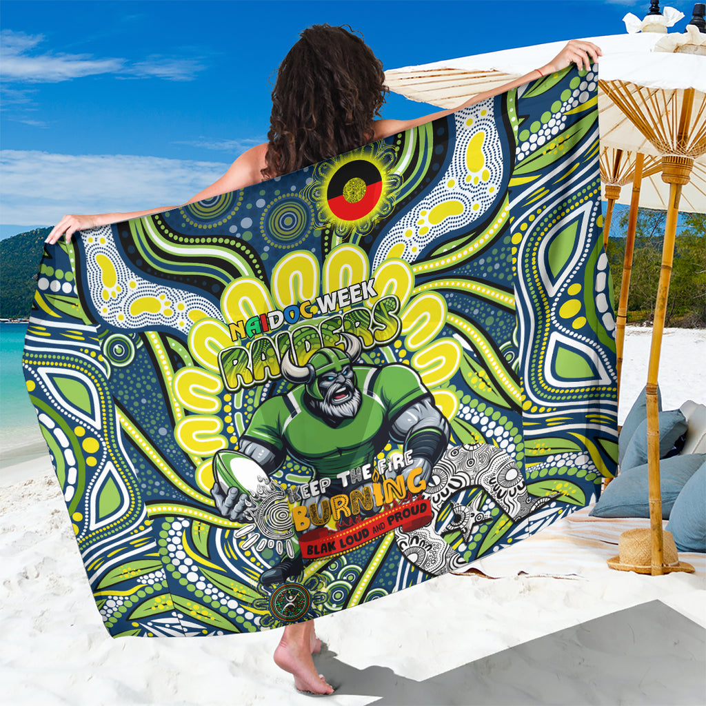 Custom NAIDOC Week 2024 Raiders Sarong Mascot Rugby DT02