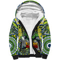 Custom NAIDOC Week 2024 Raiders Sherpa Hoodie Mascot Rugby DT02