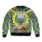 Custom NAIDOC Week 2024 Raiders Sleeve Zip Bomber Jacket Mascot Rugby DT02