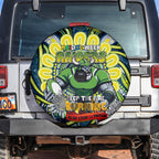 Custom NAIDOC Week 2024 Raiders Spare Tire Cover Mascot Rugby DT02