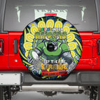 Custom NAIDOC Week 2024 Raiders Spare Tire Cover Mascot Rugby DT02