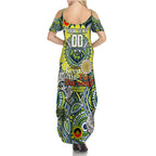 Custom NAIDOC Week 2024 Raiders Summer Maxi Dress Mascot Rugby DT02